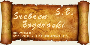 Srebren Bogaroški vizit kartica